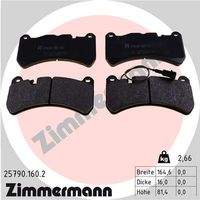 ZIMMERMANN 257901602 Bremsbelagsatz, Scheibenbremse