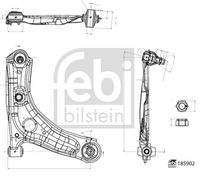 FEBI BILSTEIN 185902 Lenker, Radaufhängung