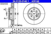 ATE 24012501461 Bremsscheibe