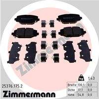 ZIMMERMANN 253761752 Bremsbelagsatz, Scheibenbremse