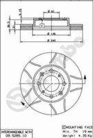 BREMBO 09528575 Bremsscheibe