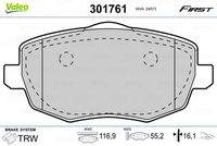 VALEO 301761 Bremsbelagsatz, Scheibenbremse