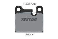 TEXTAR 2091001 Bremsbelagsatz, Scheibenbremse