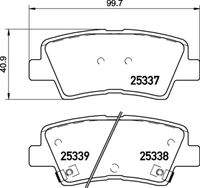 BREMBO P30094 Bremsbelagsatz, Scheibenbremse