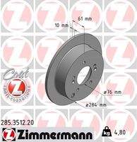 ZIMMERMANN 285351220 Bremsscheibe