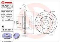 BREMBO 09A8641X Bremsscheibe