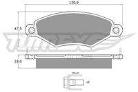 TOMEX Brakes TX1215 Bremsbelagsatz, Scheibenbremse