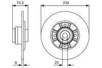BOSCH 0986479760 Bremsscheibe