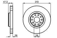 BOSCH 0986478669 Bremsscheibe