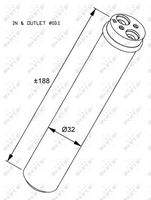 NRF 33284 Trockner, Klimaanlage