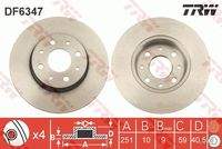TRW DF6347 Bremsscheibe