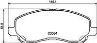 HELLA 8DB355009671 Bremsbelagsatz, Scheibenbremse