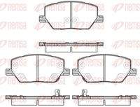 REMSA 164002 Bremsbelagsatz, Scheibenbremse