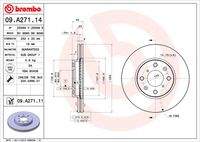 BREMBO 09A27111 Bremsscheibe