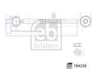 FEBI BILSTEIN 184258 Axialgelenk, Spurstange