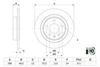 BOSCH 0986479F83 Bremsscheibe