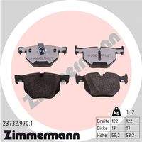 ZIMMERMANN 237329701 Bremsbelagsatz, Scheibenbremse