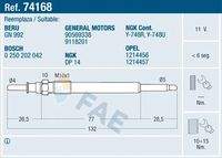 FAE 74168 Glühkerze