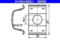 ATE 24500400021 Halter, Bremsschlauch