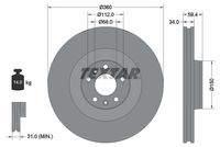 TEXTAR 92122205 Bremsscheibe