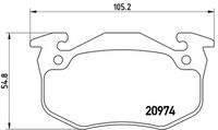 BREMBO P61032 Bremsbelagsatz, Scheibenbremse