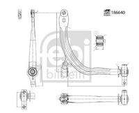 FEBI BILSTEIN 186640 Lenker, Radaufhängung