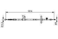 BOSCH 1987482502 Seilzug, Feststellbremse