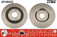 TRW DF4860S Bremsscheibe