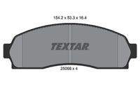 TEXTAR 2506801 Bremsbelagsatz, Scheibenbremse