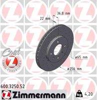 ZIMMERMANN 600325052 Bremsscheibe