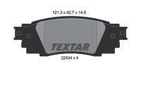TEXTAR 2243401 Bremsbelagsatz, Scheibenbremse