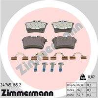 ZIMMERMANN 247651652 Bremsbelagsatz, Scheibenbremse