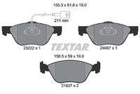 TEXTAR 2322201 Bremsbelagsatz, Scheibenbremse