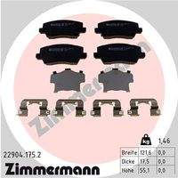ZIMMERMANN 229041752 Bremsbelagsatz, Scheibenbremse