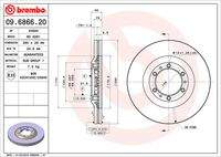 BREMBO 09686620 Bremsscheibe