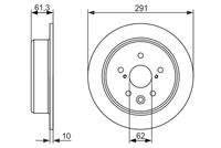 BOSCH 0986479657 Bremsscheibe