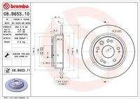 BREMBO 08B65311 Bremsscheibe
