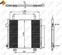 NRF 350337 Kondensator, Klimaanlage
