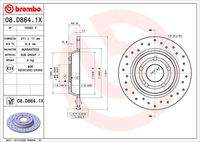 BREMBO 08D8641X Bremsscheibe