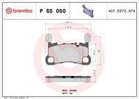 BREMBO P65050 Bremsbelagsatz, Scheibenbremse