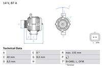 BOSCH 0986042720 Generator