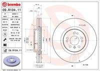 BREMBO 09R10411 Bremsscheibe