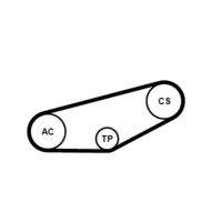 CONTINENTAL CTAM 4PK855K1 Keilrippenriemensatz