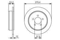 BOSCH 0986479A80 Bremsscheibe