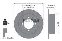 TEXTAR 92104000 Bremsscheibe