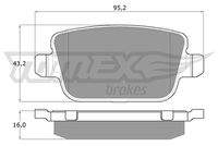 TOMEX Brakes TX1448 Bremsbelagsatz, Scheibenbremse