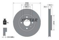 TEXTAR 92111503 Bremsscheibe