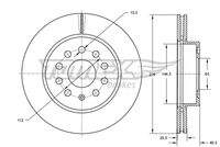 TOMEX Brakes TX7410 Bremsscheibe