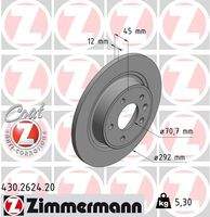 ZIMMERMANN 430262420 Bremsscheibe