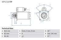 BOSCH 0986018900 Starter